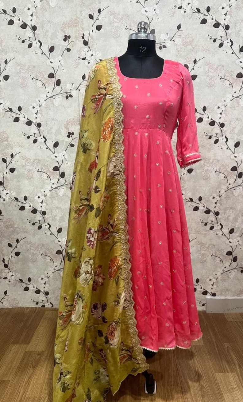 Long Frock with Dupatta